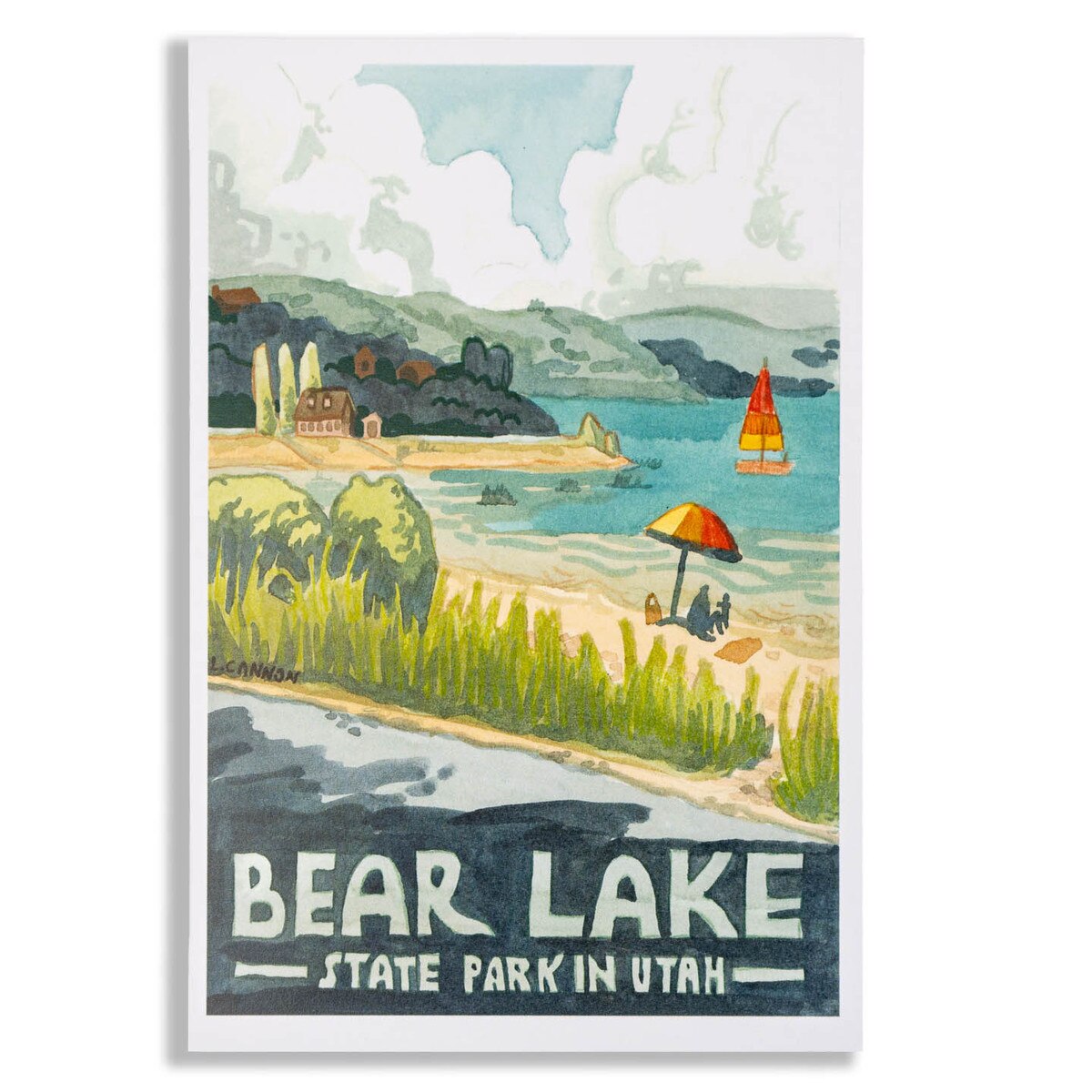 POSTCARD BEAR LAKE LIESL CANNON